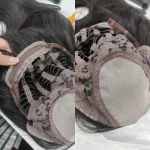 Long Straight Black Headband Lace Front Wig 5