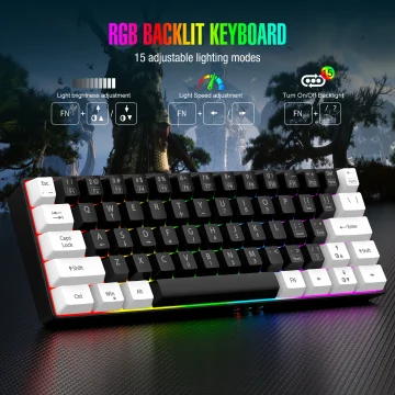 RGB Wired Game Keyboard Waterproof Portable 1