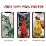 Kids T Rex Inflatable Dinosaur Mascot Costume 3