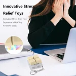 Keyboard Fidget Keychain with LED Light 3