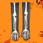 Halloween Skeleton Bone-Pattern Leggings 4