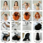 18-Inch Gradient Long Curly Cosplay Wig for Womens 6