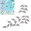 50pc Angel Wing Spacer Beads 0.9-inch Zinc Alloy