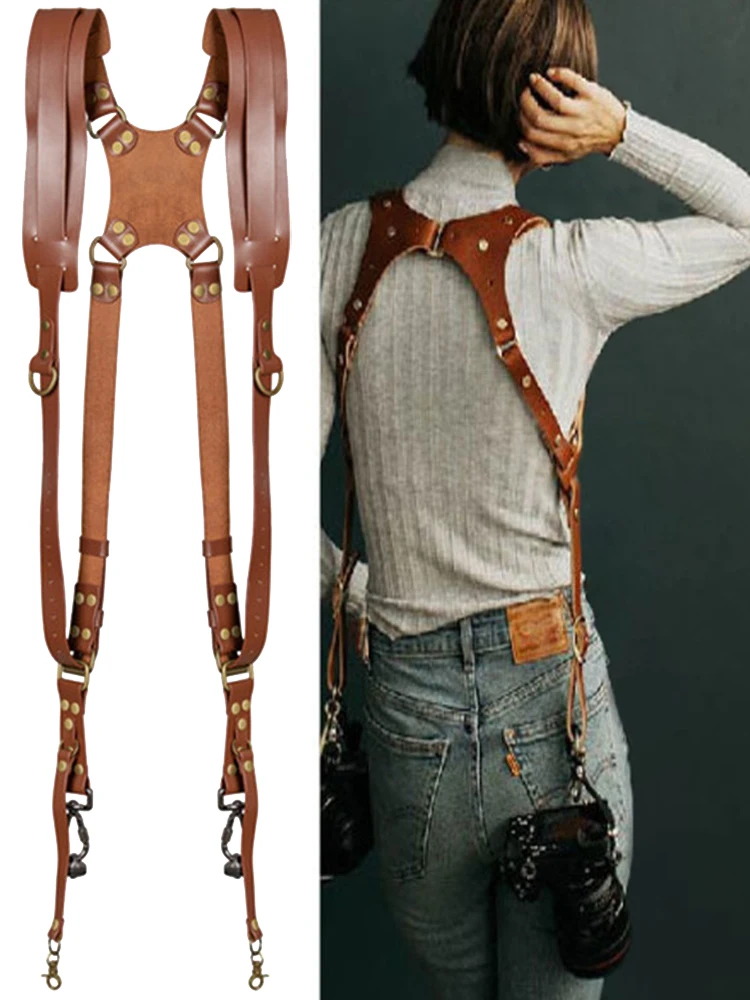 Adjustable Leather Dual Camera Strap 5 Adjustable Leather Dual Camera Strap 5