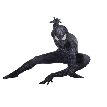 Black Venom Spider Web Bodysuit Removable Mask 1