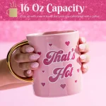 Ceramic Coffee Mug and Electric Frother Set 16oz 3