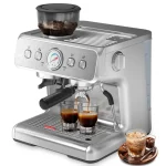 20 Bar Espresso Maker with Grinder and Frother 1