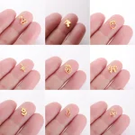 Stainless Steel Cat Flower Owl Star Pendants 1