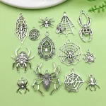 Antique Silver Halloween Charms 10 or 13pcs 1