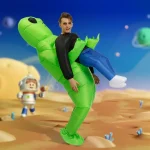Green Alien Inflatable Costume for Adults 1