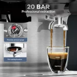 20 Bar Espresso Machine with Grinder/Frother 4
