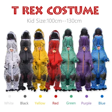 Kids T Rex Inflatable Dinosaur Mascot Costume 1