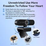 EMEET 4K Streaming Webcam with Dual Mic 6