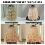 18-Inch Gradient Long Curly Cosplay Wig for Womens 4