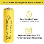 20PCS AA Ni-MH Rechargeable Batteries 14000mAh 4
