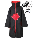 Akatsuki Cloak Itachi Cosplay Black Robe Costume 1