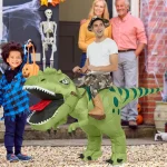 Adult Ride-On Inflatable T-Rex Costume 3