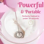 Ceramic Coffee Mug and Electric Frother Set 16oz 5