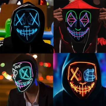 LED Purge Glow Mask for Halloween Cosplay 2 | PricZone LED Purge Glow Mask for Halloween Cosplay 2 | PricZone