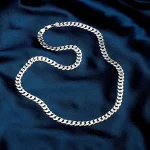 7MM Mens Cuban Link Chain 925 Silver Necklace 3