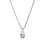 Water Drop Zircon Silver Crystal Necklace