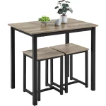 Compact 2-Person Dining Set with Chairs 1
