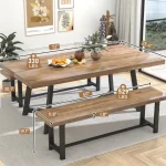 72-Inch Solid Wood Farmhouse Dining Table 6
