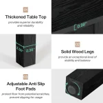 Modern Wood Dining Table Square for 2 to 4 5