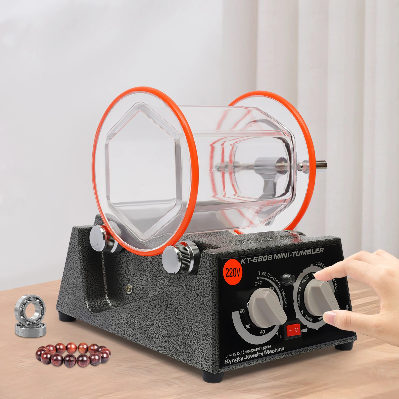 3KG Jewelry Polisher 3500rpm Rotary Tumbler 1 3KG Jewelry Polisher 3500rpm Rotary Tumbler 1