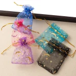 50pc Moon Star Organza Bags Party Favor Pouch 5