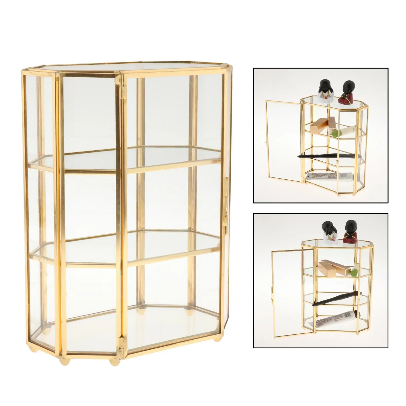 3-Tier Glass Makeup Organizer Display Box 4 3-Tier Glass Makeup Organizer Display Box 4