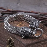 Viking Wolf Stainless Steel Bracelet Gold 3