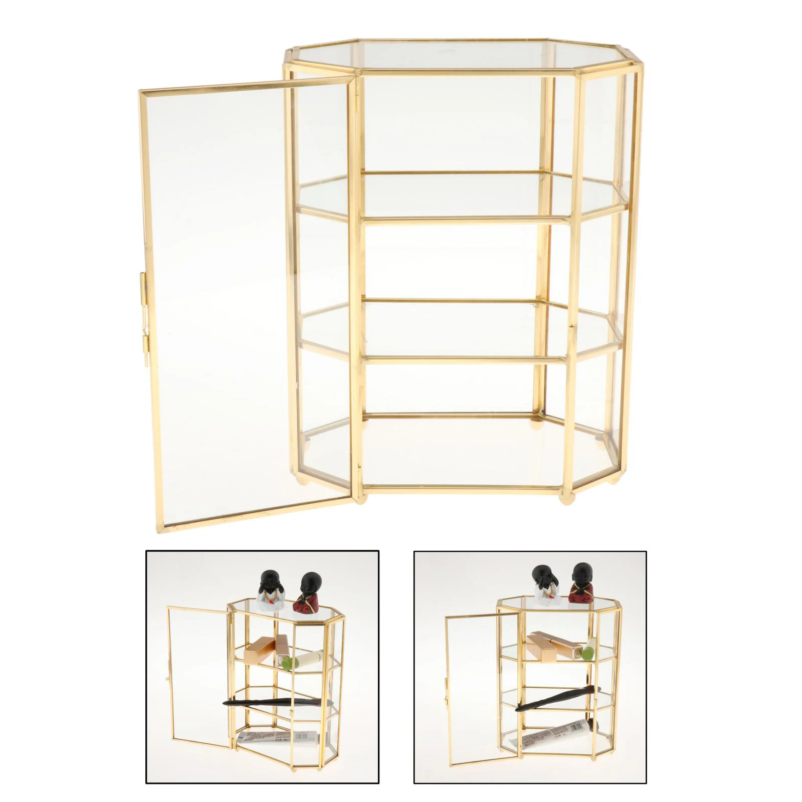 3-Tier Glass Makeup Organizer Display Box 2 3-Tier Glass Makeup Organizer Display Box 2