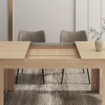 59 to 86-Inch Extendable Dining Table for 6-10 6