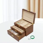 Wooden Watch and Jewelry Organizer Display Case 3