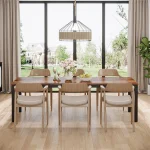 Tribesigns Rustic Large Dining Table for 6-8 People 3