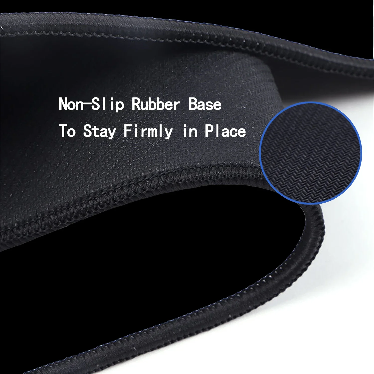 3mm Black Gaming Mouse Pad Large Desk Mat Non-Slip 5 3mm Black Gaming Mouse Pad Large Desk Mat Non-Slip 5