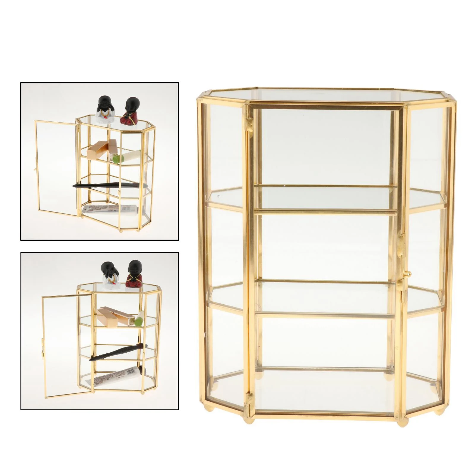 3-Tier Glass Makeup Organizer Display Box 5 3-Tier Glass Makeup Organizer Display Box 5