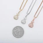 Silver Money Bag Pendant Iced Out Chain 4