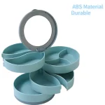 Rotating Multi-Layer Plastic Desktop Storage Box 6