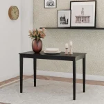 Elegant Black Rectangular Dining Table 2