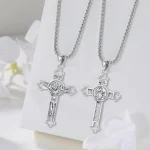 St Benedict Jesus Cross Protection Necklace 3