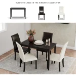 Elegant Black Rectangular Dining Table 6