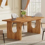 Modern Wood Dining Table 71-inch for 6 to 8 5