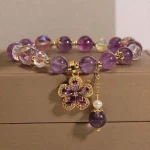 Amethyst Money Bag Bracelet Zirconia 5