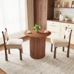 Small Round Dining Table 31-inch for 2 People 5