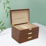 Wooden Watch and Jewelry Organizer Display Case 4