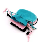 10pcs Small Velvet Jewelry Pouch Drawstring Bag 4