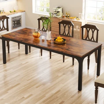 Tribesigns Rustic Large Dining Table for 6-8 People 1
