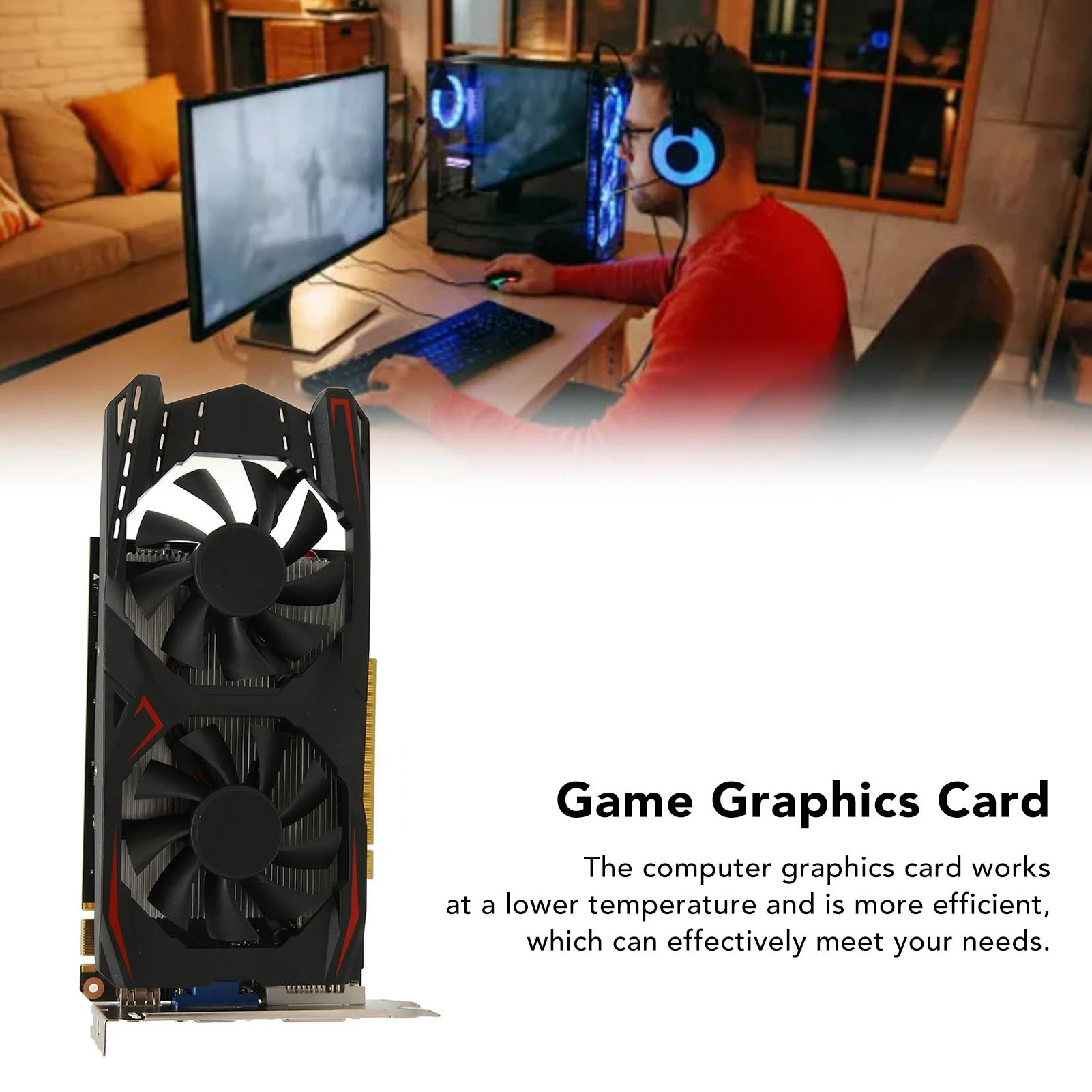 Dual Fan 4GB GDDR5 Graphics Card Low Noise Gaming 4 Dual Fan 4GB GDDR5 Graphics Card Low Noise Gaming 4